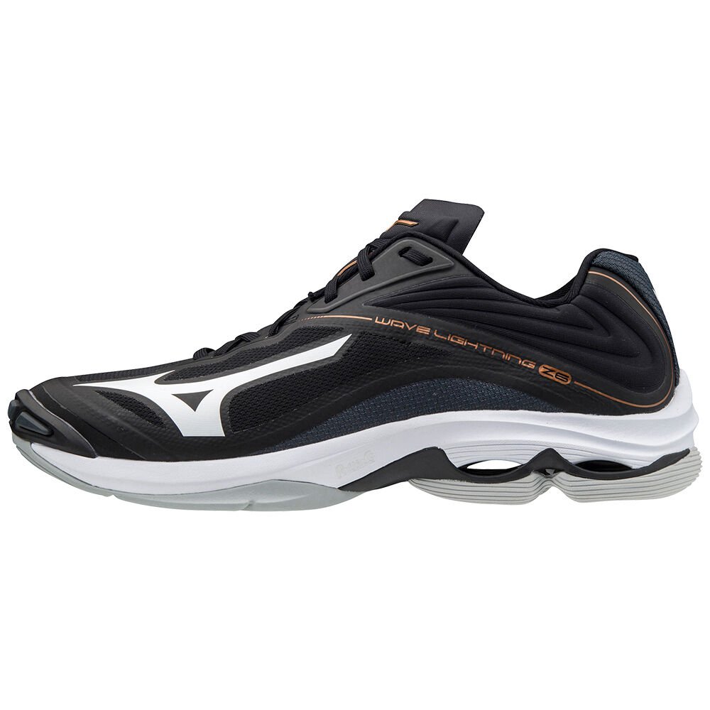 Sapatilhas Voleibol Mizuno Wave Lightning Z6 - Mulher - Pretas/Branco - BGCMA3764